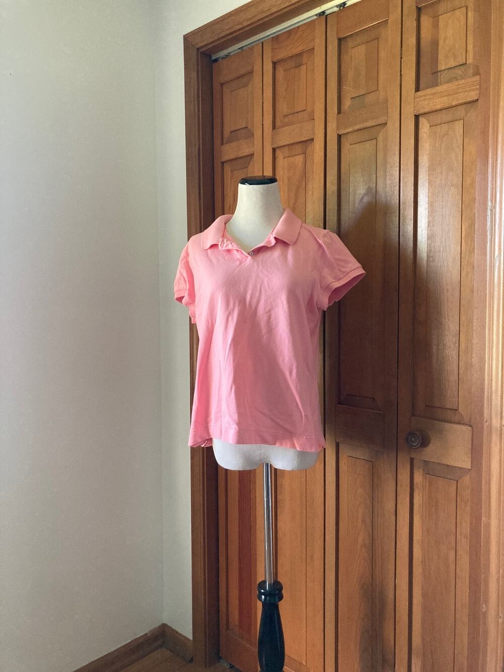 Talbots Pink Polo Shirt, Size XL